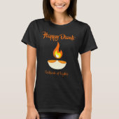 Happy Deepavali Diwali Festival of Lights For Indi Tシャツ (正面)