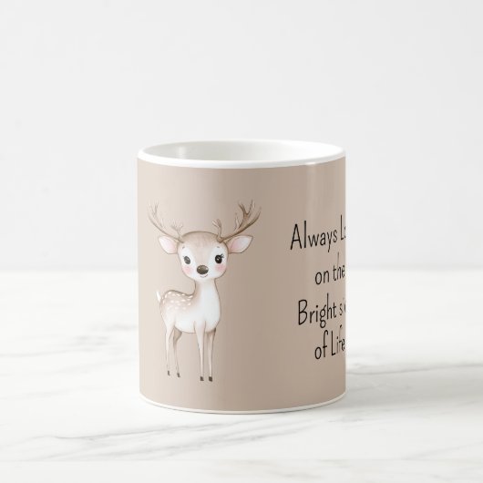 Happy Deer Bright Side of Life コーヒーマグカップ (中央)