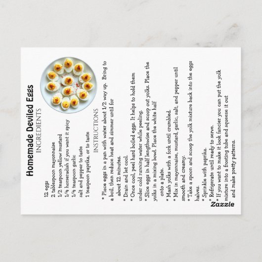 Happy Deviled Egg Day | November 2nd ポストカード (裏面)