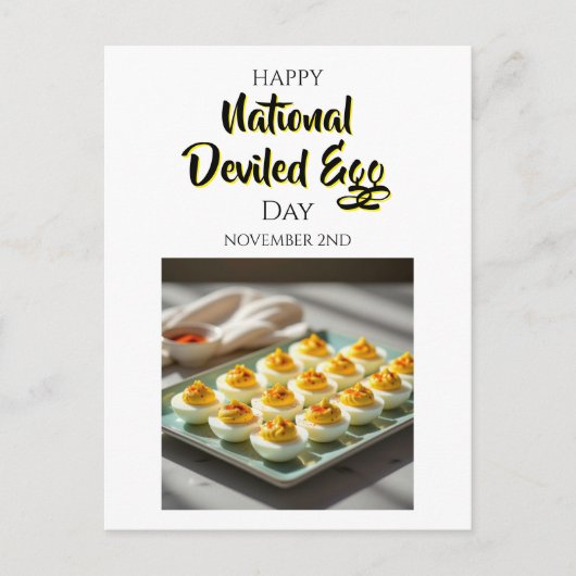 Happy Deviled Egg Day | November 2nd ポストカード (正面)