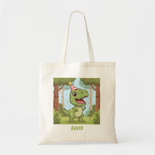 Happy Dino Tote Bag トートバッグ (正面)