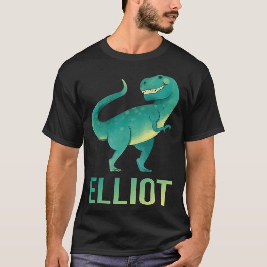 Happy Dinosale – エリオット名 Tシャツ (正面)