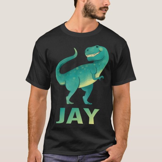 Happy Dinosale - Jay Name Tシャツ (正面)