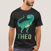 Happy Dinosale - Theo Name Tシャツ (正面)