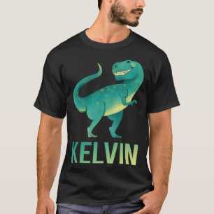 Happy Dinosaur - ケルビン 名前 Tシャツ