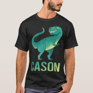 Happy Dinosaur - Cason 名前 Tシャツ