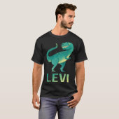 Happy Dinosaur - Levi 名前 Tシャツ (正面フル)