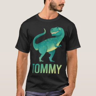 Happy Dinosaur - Tommy 名前 Tシャツ