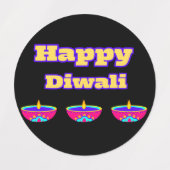 Happy Diwaliスタンプ（このDiwali） ラベル (デザイン2)
