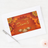 Happy Diwali矩形ステッカー 長方形シール (封筒)