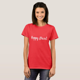 Happy Diwali装飾脚本 Tシャツ
