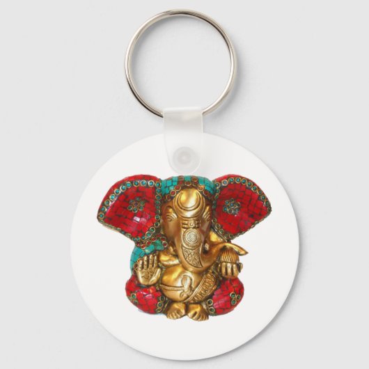 Happy DIWALI – ありがとうGANAPATI Ganesh キーホルダー (正面)