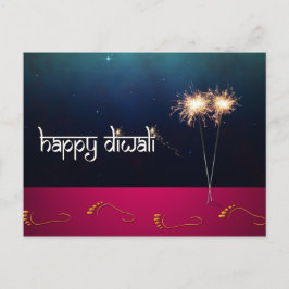Happy Diwali -きらめくポストカード ポストカード