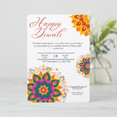 Happy Diwali Celebration Invitation 招待状 (スタンド正面)