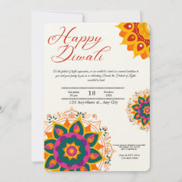 Happy Diwali Celebration Invitation 招待状