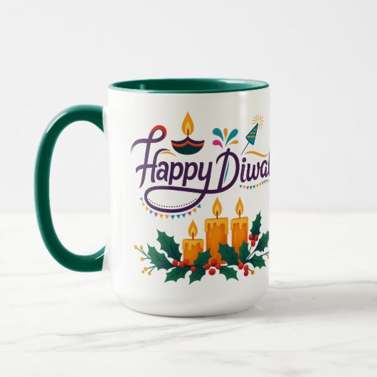 Happy Diwali Coffee Mug マグカップ (左)
