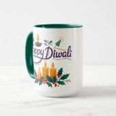 Happy Diwali Coffee Mug マグカップ (正面左)