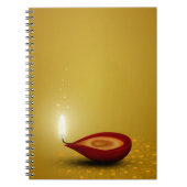 Happy Diwali Diya – ノートブック (正面)