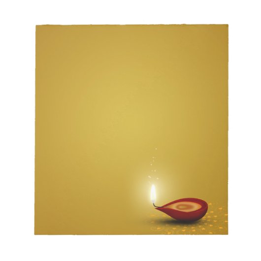 Happy Diwali Diya – メモ帳 (正面)
