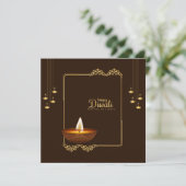 Happy Diwali - Festival of Lights 招待状 (スタンド正面)