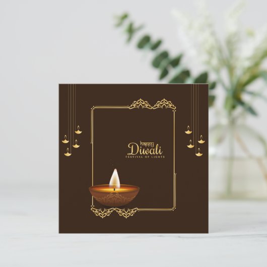 Happy Diwali - Festival of Lights 招待状 (スタンド正面)