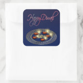 Happy Diwali Ganesha Rangoli – ステッカー (バッグ)