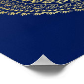 Happy Diwali Ganesha Rangoli – ポスタープリント ポスター (角)