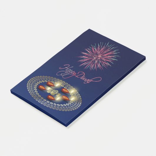 Happy Diwali Ganesha Rangoli - Post-it® Notes ポストイット (アングル)