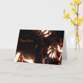 Happy Diwali Greeting Card, Standard envelopes カード (黄色い花)