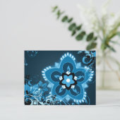 happy diwali hi fi rangoli ポストカード (スタンド正面)