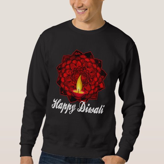 Happy Diwali Hindu Celebration スウェットシャツ (正面)