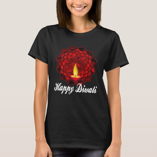 Happy Diwali Hindu Celebration Tシャツ (正面)