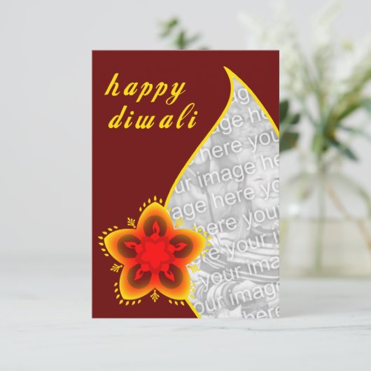 happy diwali photo card : light window (スタンド正面)