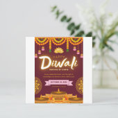 Happy Diwali the festival of light 招待状 (スタンド正面)