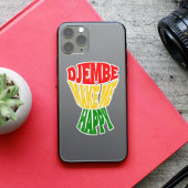 Happy DjembeカラフルがHappy African Drum シール