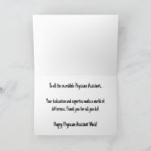 Happy Doctor Assistant Week カード (内部)