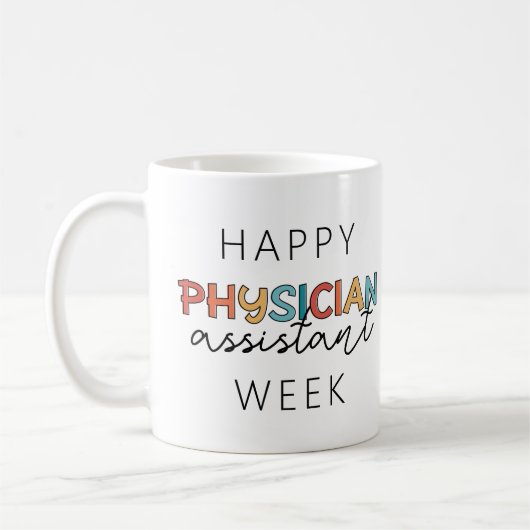 Happy Doctor Assistant Week コーヒーマグカップ (左)