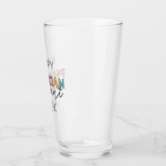 Happy Doctor Assistant Week タンブラーグラス (左)