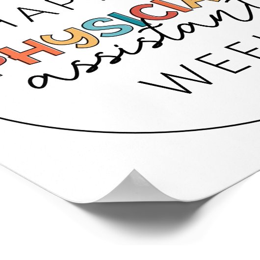 Happy Doctor Assistant Week ポスター (角)