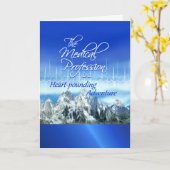 Happy Doctors's Day, heartbeat and Mountains カード (黄色い花)