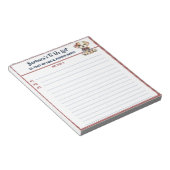 Happy DogまたはPhoto Do パーソナライズされたプランナー ノートパッド (アングル)