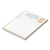 Happy DogまたはPhoto Do パーソナライズされたプランナー ノートパッド (回転)