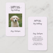 - Happy Dog – 犬歩く名刺 名刺 (正面/裏面)