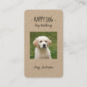 - Happy Dog – 犬歩く名刺 名刺 (正面)