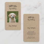 - Happy Dog – 犬歩く名刺 名刺 (正面/裏面)