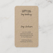 - Happy Dog – 犬歩く名刺 名刺 (裏面)