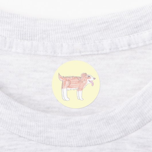 Happy Dog Clothing Labels ラベル (貼付)