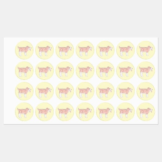 Happy Dog Clothing Labels ラベル (シート)