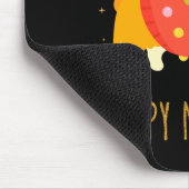 Happy Dog Corgi Celebrating New Year Cozy Christma マウスパッド (コーナー)