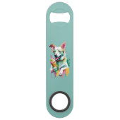 Happy Dog eating an ice-cream スピード栓抜き (正面)